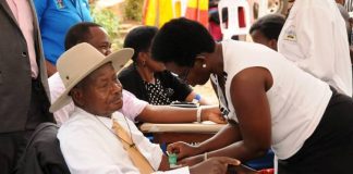 President Museveni Gets Tested for HIV Museveni HIV Test